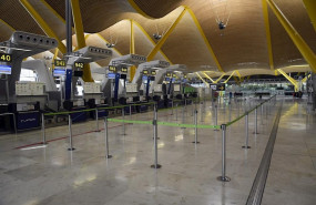 ep interior del aeropuerto adolfo suarez madrid barajas el mismo dia en que empresarios de madrid