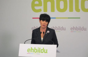 ep la candidata a lehendakari de eh bildu maddalen iriarte en una rueda de prensa en bilbao