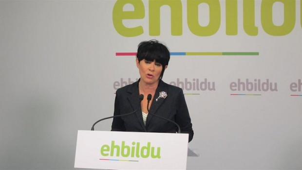 ep la candidata a lehendakari de eh bildu maddalen iriarte en una rueda de prensa en bilbao