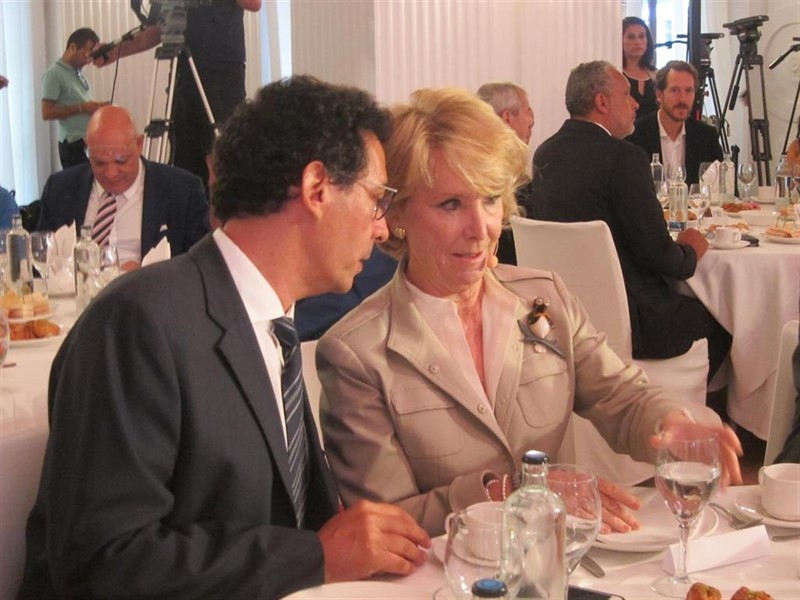 ep la expresidenta de madrid esperanza aguirre en un desayuno informativo de diario de avisos