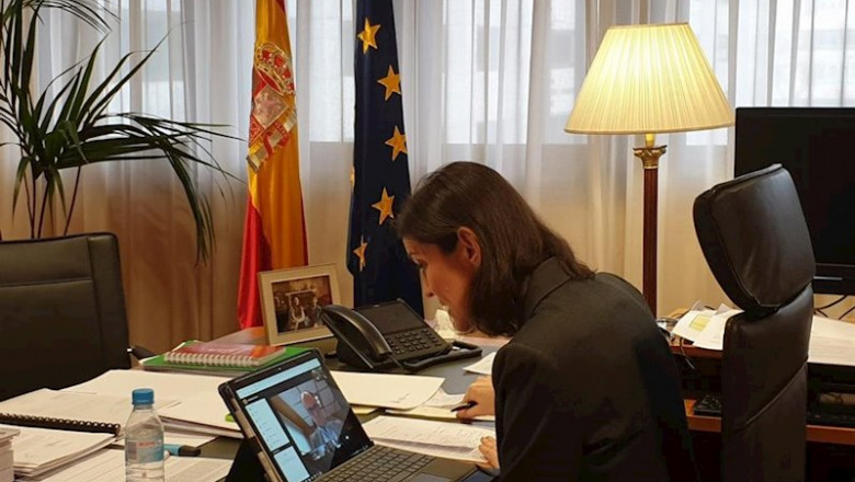 ep la ministra de industria comercio y turismo reyes maroto ha presidido una reunion extraordinaria
