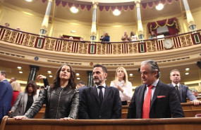 ep la portavoz de ciudadanos en el congreso ines arrimadas junto a edmundo bal y marcos de quinto en