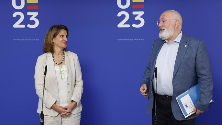 ep la vicepresidenta tercera teresa ribera y el vicepresidente de la ue para el pacto verde frans ep la vicepresidenta tercera teresa ribera y el vicepresidente de la ue para el pacto verde frans