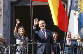 ep los reyes en el balcon del museo historico municipal ecija sevilla a seis de febrero del 2020