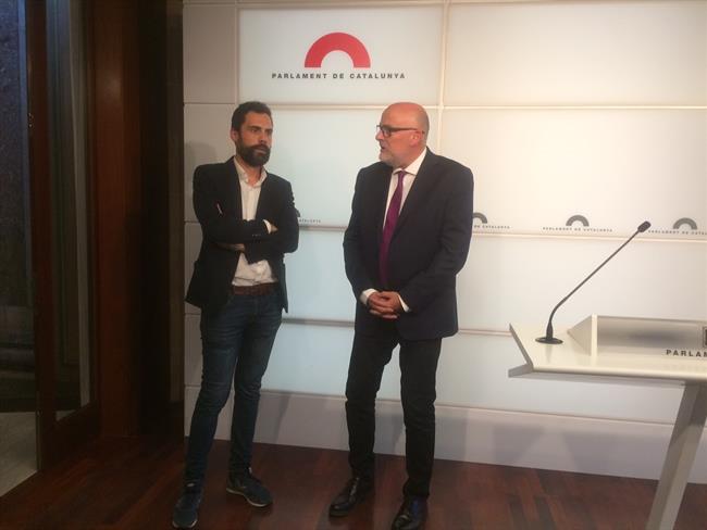 Luís Corominas y Roger Torrent ( JxSí ) | EUROPA PRESS ep luis corominasroger torrent jxsi