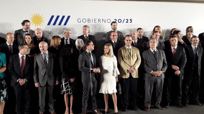 ep luis lacalle pou presenta a su gabinete