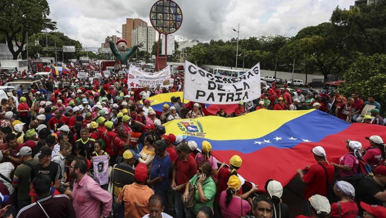 Manifestración contra el informe de la ONU en Caracas | Pedro Ramses Mattey/dpa ep manifestracioninformela onucaracas