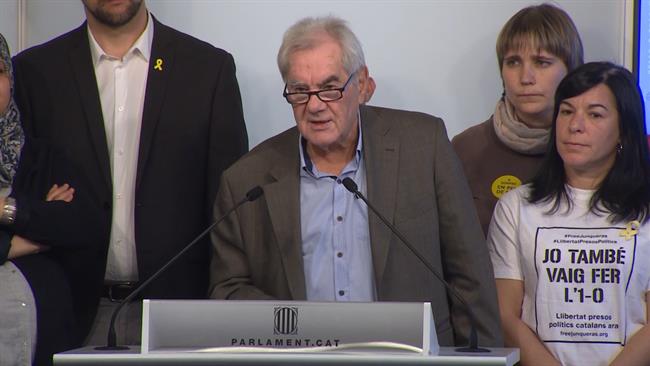 Maragall en rueda de prensa en el Parlament | EUROPA PRESS ep maragallruedaprensaparlament