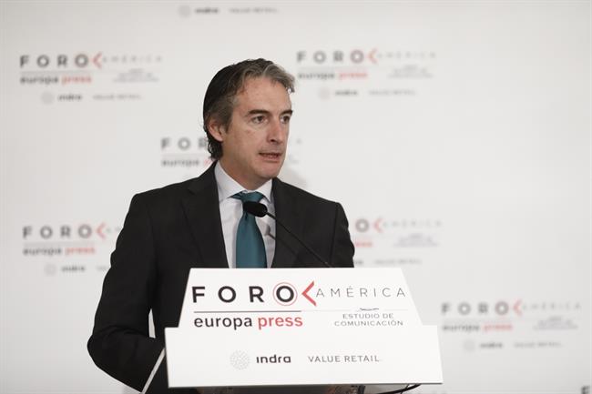 El ministro de Fomento, Íñigo de la Serna, en Foro América | EUROPA PRESS ep ministrofomento inigola serna en foro america