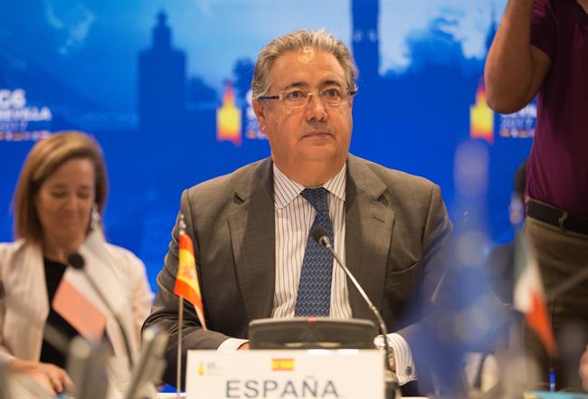 El ministro del Interior, Juan Ignacio Zoido, en rueda de prensa | EUROPA PRESS ep ministrointerior juan ignacio zoido en ruedaprensa