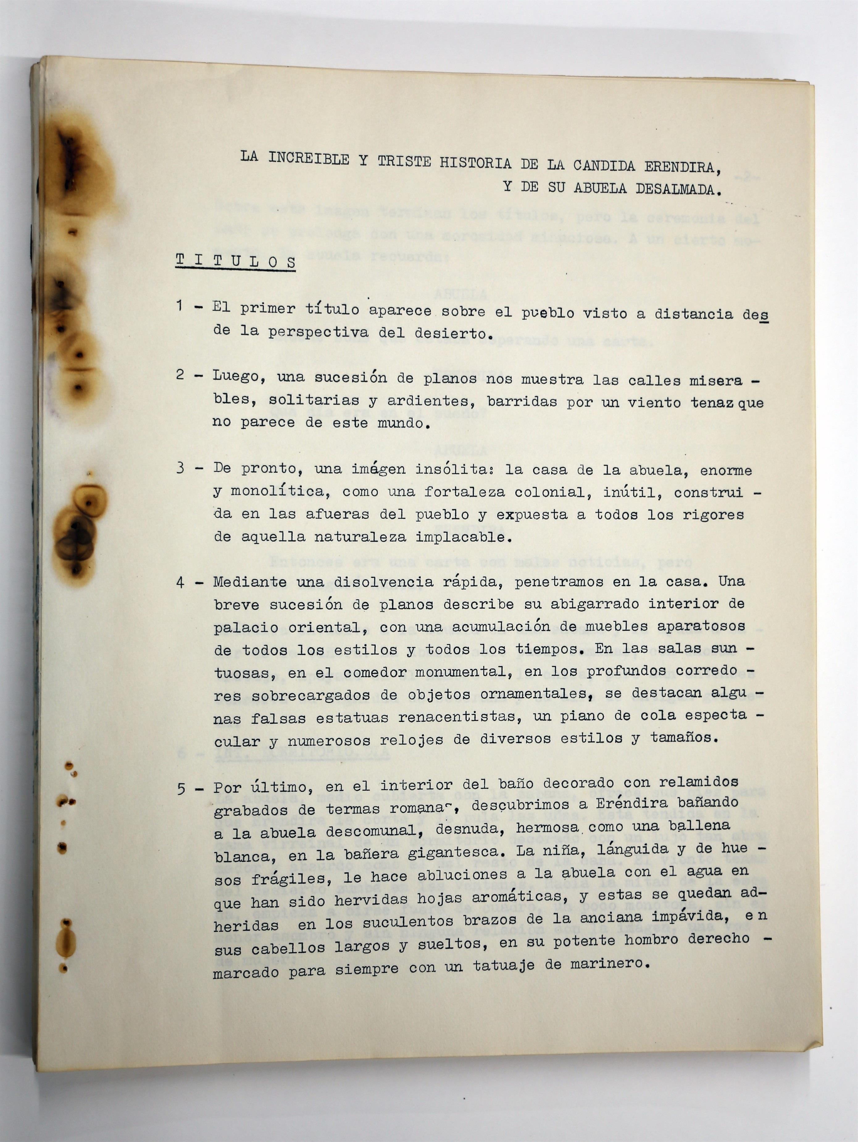 Original mecanografiado de 'Relato de un náufrago', de García Márquez | BIBLIOTECA NACIONAL ep original mecanografiado de relatoun naufrago de garcia marquez