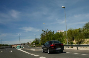 ep un coche privado circula por madrid el pasado domingo 3 de mayo de 2020