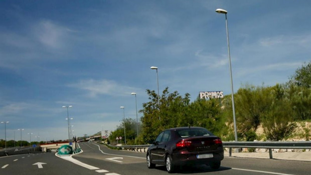 ep un coche privado circula por madrid el pasado domingo 3 de mayo de 2020