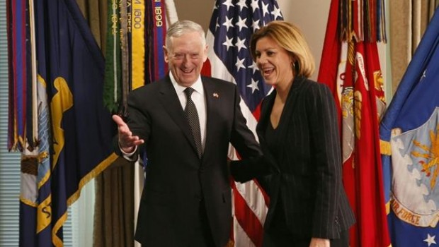 Cospedal y Mattis, en su encuentro en el Pentágono | MINISTERIO DE DEFENSA ep cospedalmattis enencuentropentagono
