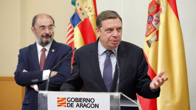 ep el ministro de agricultura luis planas y el presidente del gobierno de aragon javier lamban ep el ministro de agricultura luis planas y el presidente del gobierno de aragon javier lamban