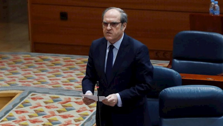 ep el portavoz socialista angel gabilondo durante su intervencion en el pleno celebrado este jueves