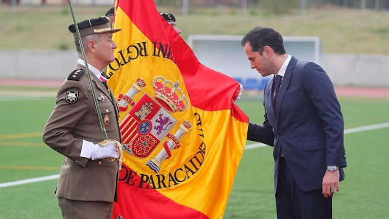 El vicepresidente de la Comunidad de Madrid, Ignacio Aguado, en una Jura de Bandera en Paracuellos del Jarama. | COMUNIDAD DE MADRID - Archivo ep el vicepresidente de la comunidad de madrid ignacio aguado en una jura de bandera en paracuellos