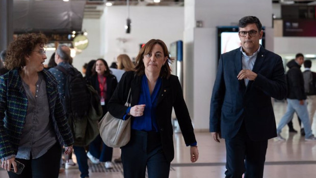 ep la consellera de territorio de la generalitat silvia paneque c a su llegada a una reunion en las