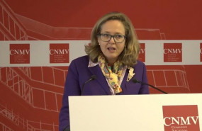 ep la ministra de asuntos economicos y transformacion digital nadia calvino en la toma de posesion