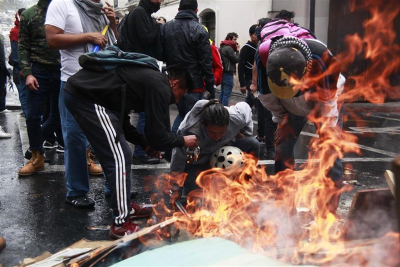 ep manifestacion en quito contra el paquetazo decretado por lenin moreno