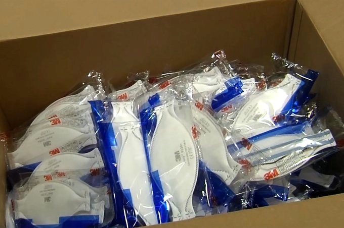 Mascarillas enviadas por el Ministerio de Sanidad. | DELEGACIÓN DEL GOBIERNO EN ANDALUCÍA ep mascarillas enviadas por el ministerio de sanidad