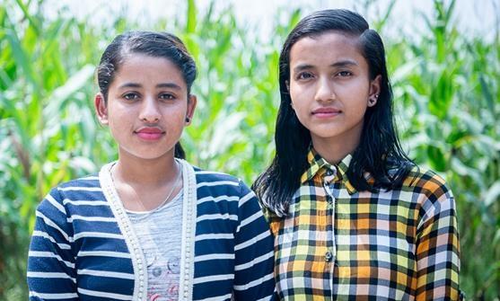 Sabina y Sarita, jóvenes activistas contra el tráfico de personas en Nepal | PLAN INTERNATIONAL ep sabinasarita jovenes activistastraficopersonasnepal