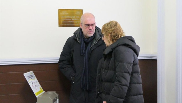 ep unai sordo y ana fernandez de los muros antes de participar en las jornadas de la uva