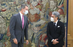 ep archivo   el rey don felipe junto a luca de meo