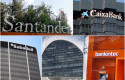 ep archivo   logo de santander caixabank bbva sabadell y bankinter resultado atribuido de la gran