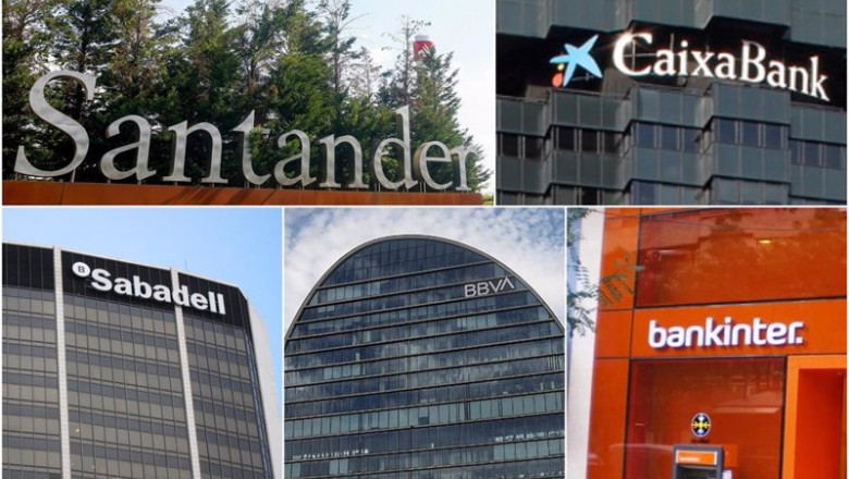 ep archivo logo de santander caixabank bbva sabadell y bankinter resultado atribuido de la gran ep archivo logo de santander caixabank bbva sabadell y bankinter resultado atribuido de la gran