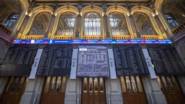 ep archivo   valores del ibex 35 en los paneles del palacio de la bolsa de madrid