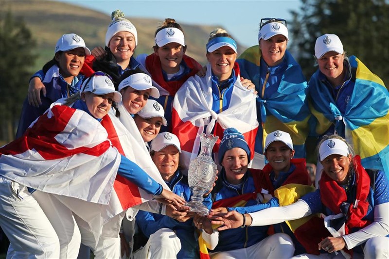 ep el equipo de europa celebra su victoria en la solheim cup 2019