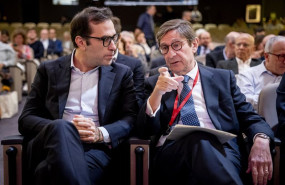 ep el ministro de economia comercio y empresa carlos cuerpo i y el presidente del patronato de fedea