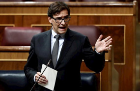 ep el ministro de sanidad salvador illa durante el pleno celebrado este miercoles en el congreso