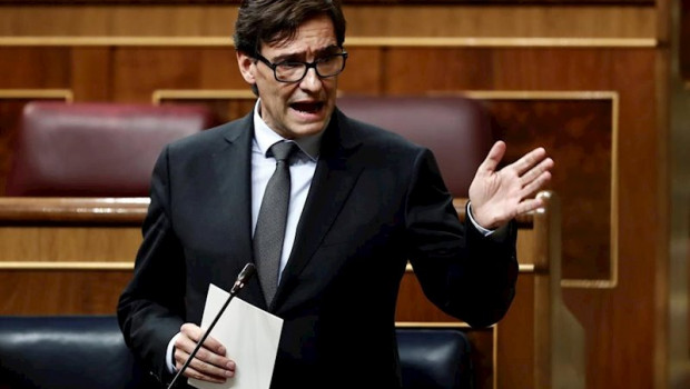 ep el ministro de sanidad salvador illa durante el pleno celebrado este miercoles en el congreso