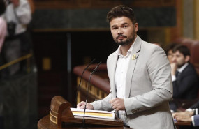 ep el portavoz de erc en el congreso de los diputados gabrel rufian durante su discurso previo a la