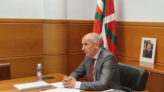 ep el portavoz del gobierno vasco josu erkoreka en la reunion por videoconferencia con la ministra
