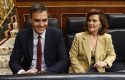 ep el presidente y la vicepresidenta del gobierno en funciones pedro sanchez y carmen calvo sentados ep el presidente y la vicepresidenta del gobierno en funciones pedro sanchez y carmen calvo sentados