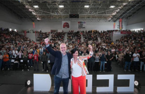 ep el secretario general de ccoo unai sordo y la secretaria general de ccoo de catalunya belen lopez