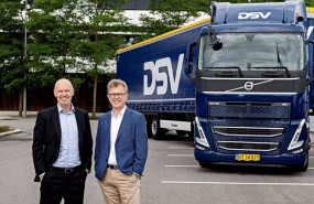 ep i d el consejero delegado de dsv sren schmidt y el presidente de volvo trucks roger alm