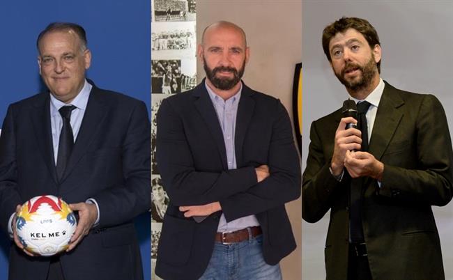 Javier Tebas Monchi Andrea Agnelli | VARIOS/EUROPA PRESS ep javier tebas monchi andrea agnelli