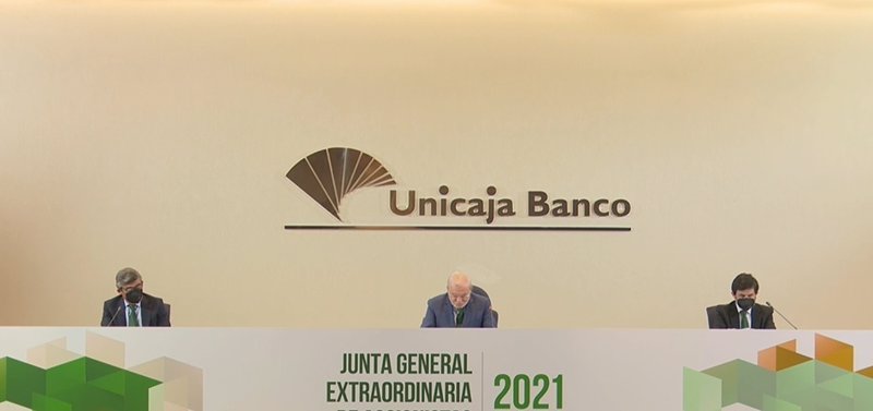Junta de accionistas de Unicaja Banco, celebrada en Málaga el 31 de marzo de 2021. | UNICAJA BANCO ep junta de accionistas de unicaja banco celebrada en malaga el 31 de marzo de 2021