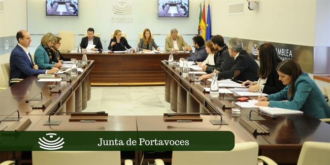 Junta de Portavoces en la Asamblea de Extremadura | ASAMBLEA DE EXTREMADURA ep juntaportavocesla asambleaextremadura