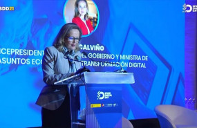 ep la vicepresidenta primera y ministra de asuntos economicos nadia calvino durante la inauguracion