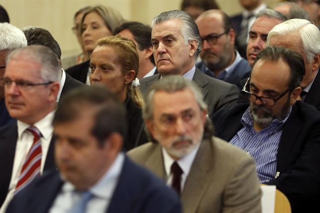 Luis Bárcenas, Francisco Correa y Pablo Crespo en el juicio por Gürtel | POOL ep luis barcenas francisco correapablo crespojuiciogurtel