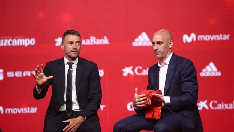 Luis Enrique en su anterior presentación como seleccionador. | EDUARDO PARRA/EUROPA PRESS - Archivo ep presentacionluis enriquenuevo seleccionador nacionalfutbol 20190619165203