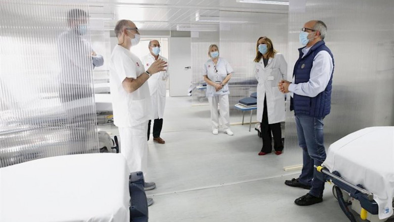 Puesto triaje coronavirus del Hospital Laredo | GOBIERNO CANTABRIA ep puesto triaje coronavirus del hospital laredo