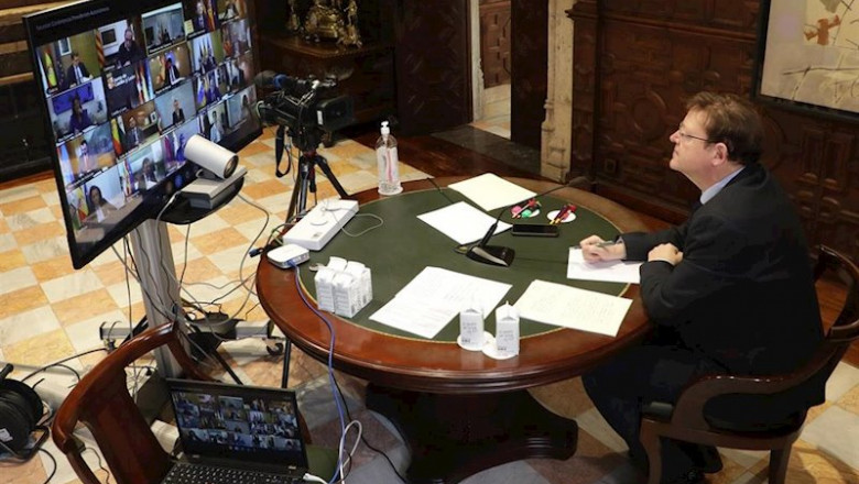 ep puig en la videoconferencia de presidentes