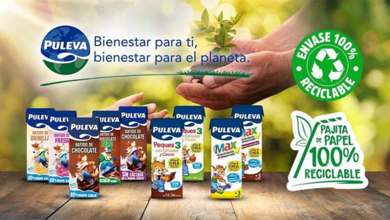 ep puleva sustituye 180 millones de pajitas de plastico por pajitas de papel reciclable en su gama
