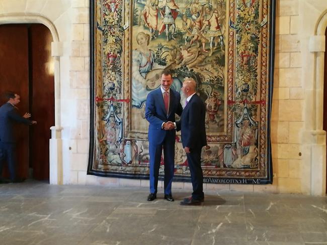 El Rey Felipe VI recibe al presidente del Consell de mallorca, Miquel Ensenyat | EUROPA PRESS ep rey felipe vi recibepresidenteconsellmallorca miquel ensenyat